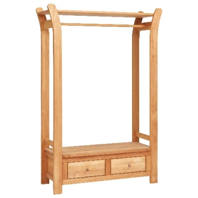 Garderobe aus Erlenholz, natur H 170 x B 116 x T 42 cm