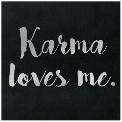 Gary Mash Baumwolltasche Karma loves me.
