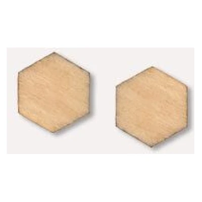 Gary Mash Holz-Ohrstecker in verschiedenen Farben