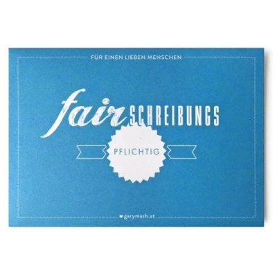 Gary Mash Postkarten "fair" 10er-Set mit Hülle
