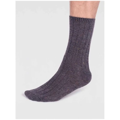 Gerippte Socke Modell: Aaron Blend Fleck mit Wollanteil