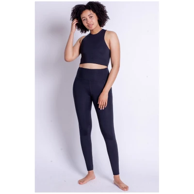 Girlfriend Collective Damen vegan Leggings High Rise Schwarz