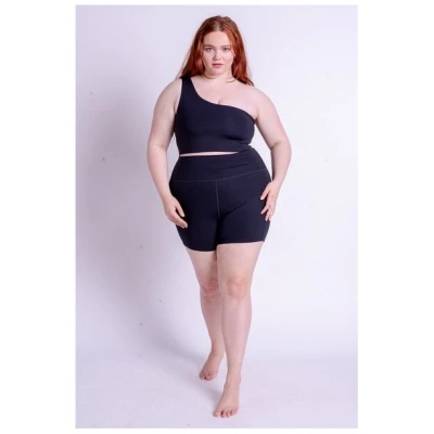Girlfriend Collective Yoga Top - Bianca Bra One Shoulder - aus recyceltem Polyester