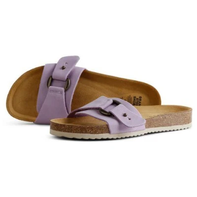Grand Step Shoes Damen Pantolette Inka pflanzlich gegerbtes Leder