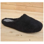 Grand Step Shoes Vegane Hausschuhe Furry Winter schwarz