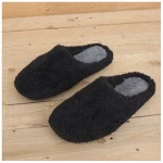 Grand Step Shoes Vegane Hausschuhe Furry Winter schwarz