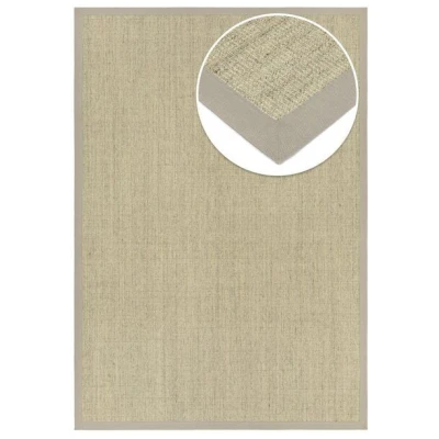 Grundstoff Sisal Teppich Purstoff macadamia mit Vliesrücken