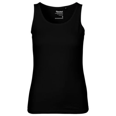 HANDGEDRUCKT Frauen Tank Top "Tagpfauenauge 01" aus 100% Bio Baumwolle (kbA)