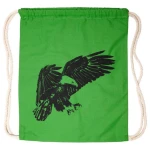 HANDGEDRUCKT Schul-Turnbeutel aus "Weißkopfseeadler"