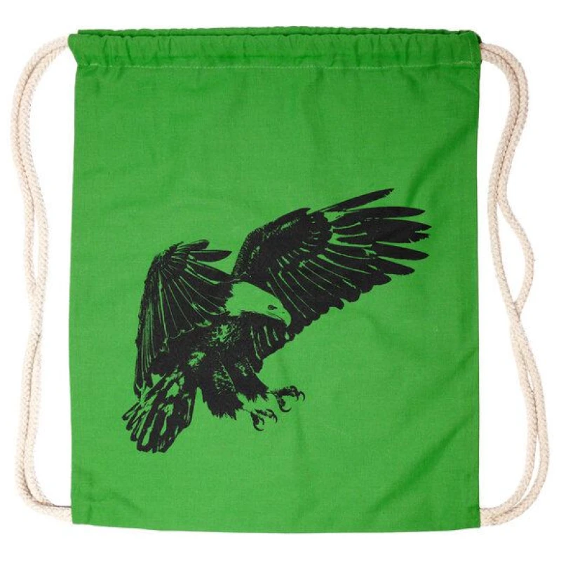 HANDGEDRUCKT Schul-Turnbeutel aus "Weißkopfseeadler"