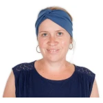 HANDGEDRUCKT Stirnband / Bandeau aus Baumwolljersey (kbA)