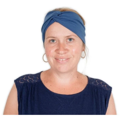 HANDGEDRUCKT Stirnband / Bandeau aus Baumwolljersey (kbA)