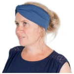 HANDGEDRUCKT Stirnband / Bandeau aus Baumwolljersey (kbA)