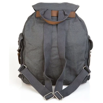 HF-0016 Großer Hanf-Rucksack mit 3 Außenfächern von PURE Concept