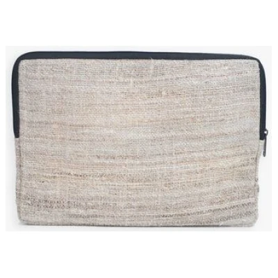 HH Laptop Sleeve HANF mit Recycle-Sari Innenseite 13 14 15 Zoll (Laptoptasche) von Himal Hemp