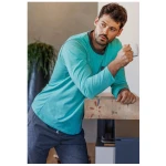 Haasis Bodywear Herren Pyjama lang mit Seitentaschen, Single Jersey, reine Bio Baumwolle