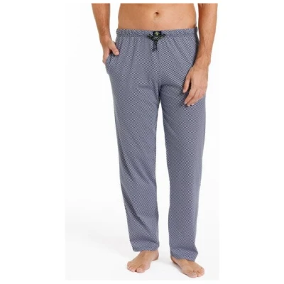 Haasis Bodywear Herren Pyjamahose lang Alloverprint mit Seitentaschen, Bio Baumwolle, GOTS zertifiziert