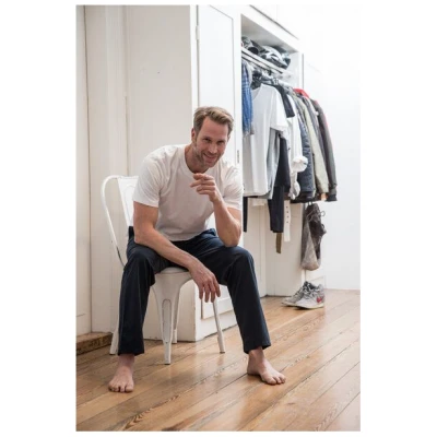 Haasis Bodywear Herren Pyjamahose lang mit Seitentaschen, Single Jersey, reine Baumwolle