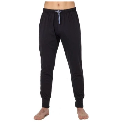Haasis Bodywear Herren Pyjamahose mit Bündchen, Seitentaschen, Single Jersey, Bio Baumwolle, GOTS