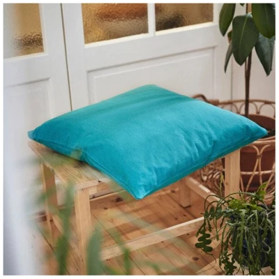 HängemattenGlück Kissenbezug aus reiner Bio Baumwolle 60x60cm Blautöne