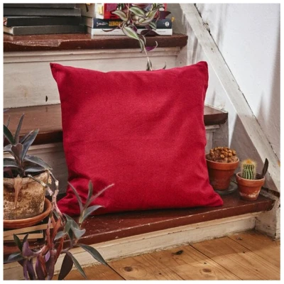 HängemattenGlück Kissenbezug aus reiner Bio Baumwolle 60x60cm Rot- / Gelbtöne