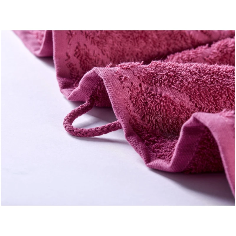 Handtuch Bio-Baumwolle Frottee Blume fliederbeere Maße 70 x 140 cm