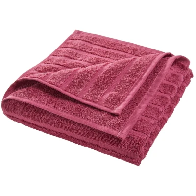 Handtuch Bio-Baumwolle Frottee Streifen fliederbeere Maße 50 x 100 cm