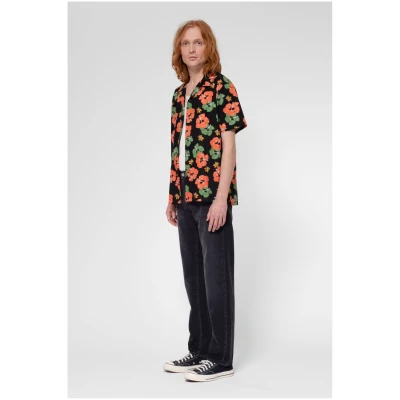 Hemd Arvid Flower Hawaii Schwarz