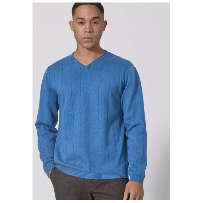 HempAge Gestreifter Strickpullover Hanf/Biobaumwolle Normal Fit