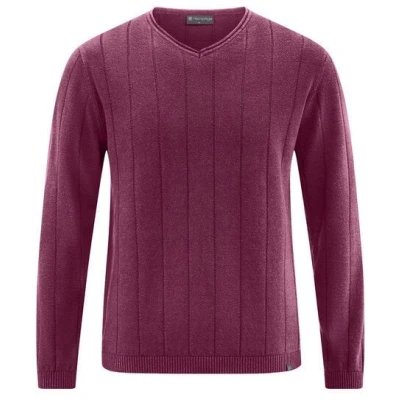 HempAge Gestreifter Strickpullover Hanf/Biobaumwolle Normal Fit