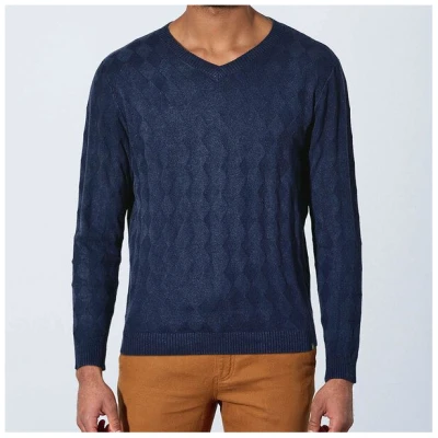 HempAge Herren Herren Pullover V-Ausschnitt Hanf Bio Baumwolle