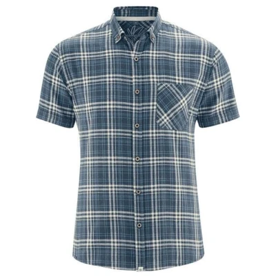 HempAge Herren Kurzarm-Hemd Hanf/Bio-Baumwolle