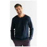 Herren Langarmshirt 100% Bio-Baumwolle Waffelstrick Pyjama 2208" Leela Cotton"