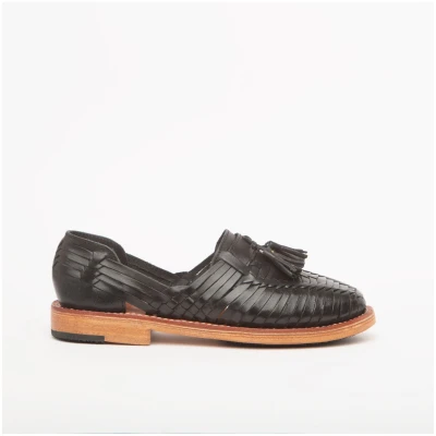 Huarache Tassel Loafers Women - Black