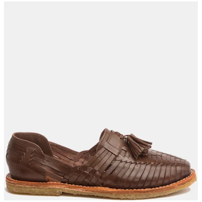 Huarache Tassel Loafers Women - Natural Coffee