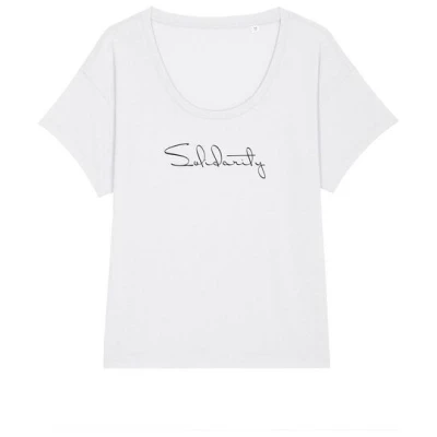 Human Family Oversize Damen Rundhals T-Shirt - Spread "Solidarity"