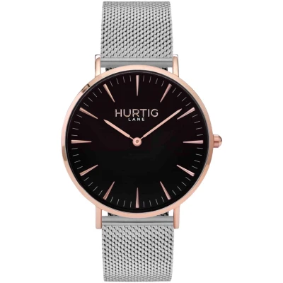 Hurtig Lane Damen vegan Uhr Lorelai Rose Gold/Schwarz/Silber