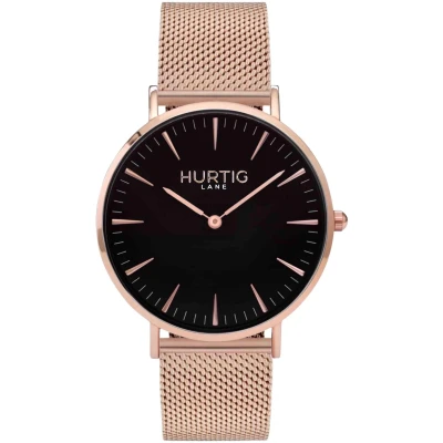 Hurtig Lane Damen vegan Uhr Lorelai Roségold/Schwarz
