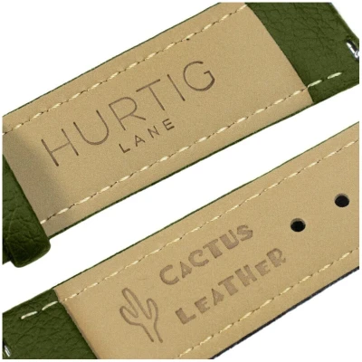 Hurtig Lane Herren vegan Uhr Moderno Silber, Weiß & Grün