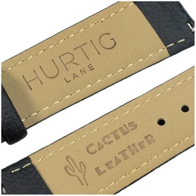 Hurtig Lane Herren vegan Uhr Mykonos Kaktus Leder Gold, Weiß & Schwarz