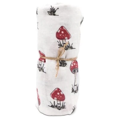 Hutch&Putch Mulltuch Bio Baumwolle · Fliegenpilz