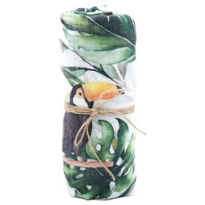 Hutch&Putch Mulltuch Bio Baumwolle · Tukan
