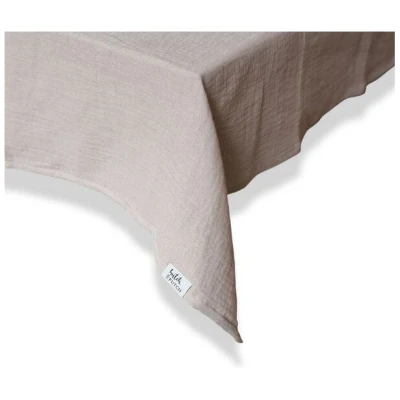 Hutch&Putch Musselin-Tischdecke "Angelina" · Stein