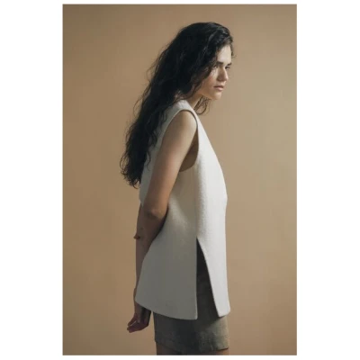 IVA RYCH Weste aus Wolle/Deadstock