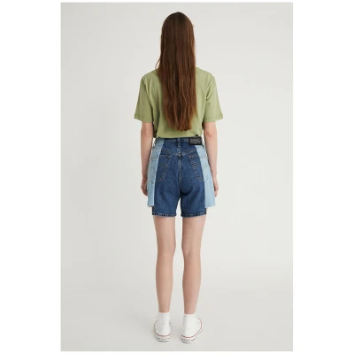 Infinitdenim Damen vegan Shorts Upcycled Denim Blau