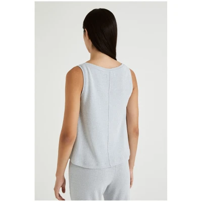 Infinitdenim Damen vegan Top Knit Circular Infinit Grau