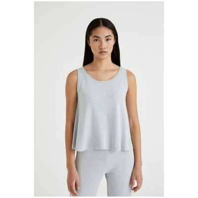 Infinitdenim Damen vegan Top Knit Circular Infinit Grau
