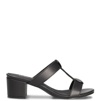 Iris Black Vegan High-heeled Sandals