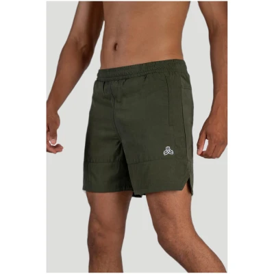 Iron Roots Herren vegan Sport Performance Shorts Eukalyptus Tannengrün