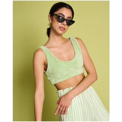 JAN 'N JUNE Damen vegan Bralette Solida Matcha Grün